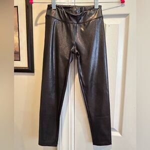 Cat & Jack Black Metallic Shine Leggings